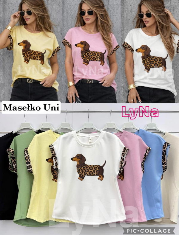 Bluzki damskie (Włoskie produkt) Roz Standard, Mix Kolor Paczka 5 szt